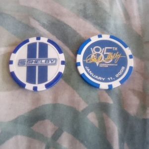 Carol Shelby commemorative casino chips